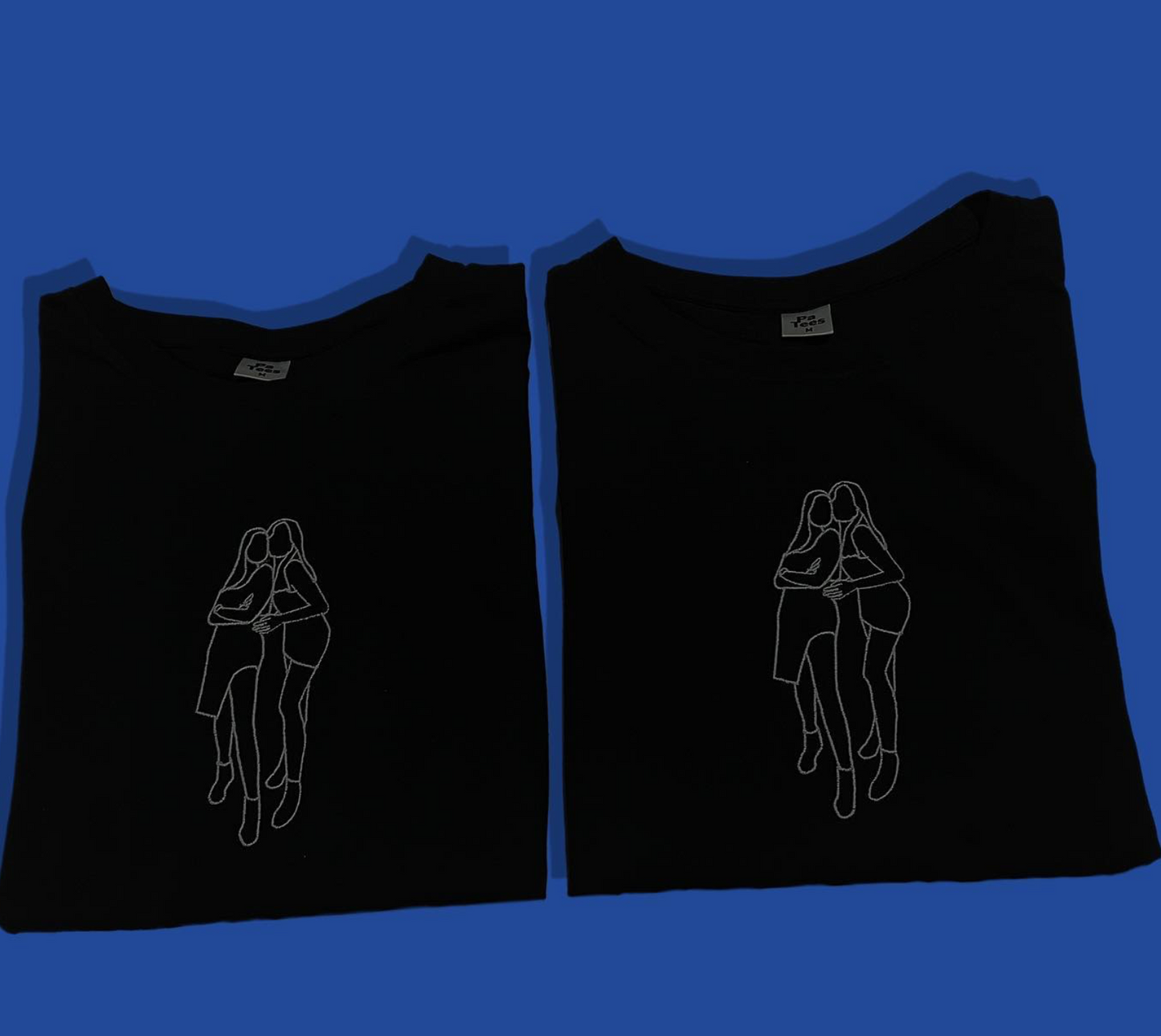 T-shirts Brodés Personnalisés – Cadeau d’Amour