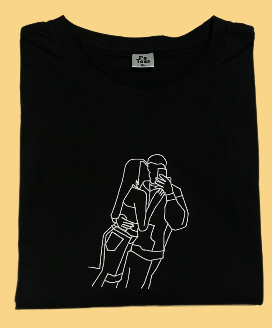 T-shirts Brodés Personnalisés – Cadeau d’Amour