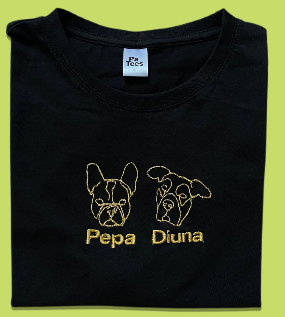 T-shirts Brodés Personnalisés – Cadeau d’Amour