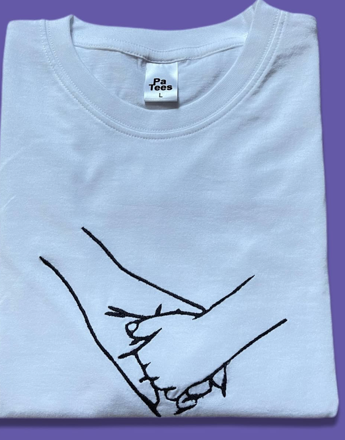 T-shirts Brodés Personnalisés – Cadeau d’Amour