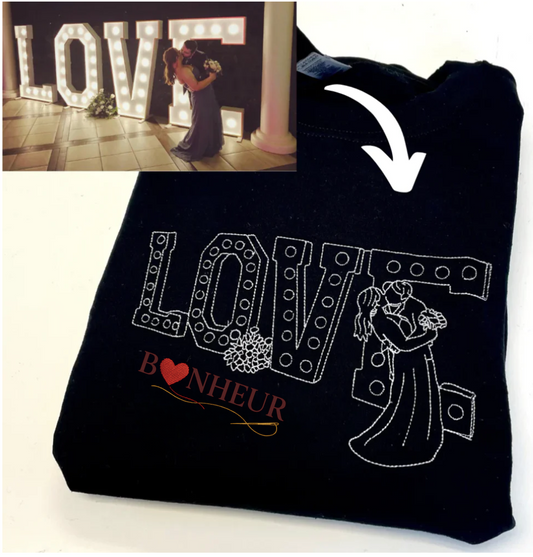 Hoodie Personnalisé avec Photo + Message – Un Cadeau Inoubliable par BONHEUR